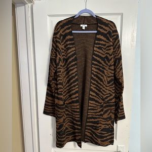 Nine West Zebra Print Cardigan - NWOT